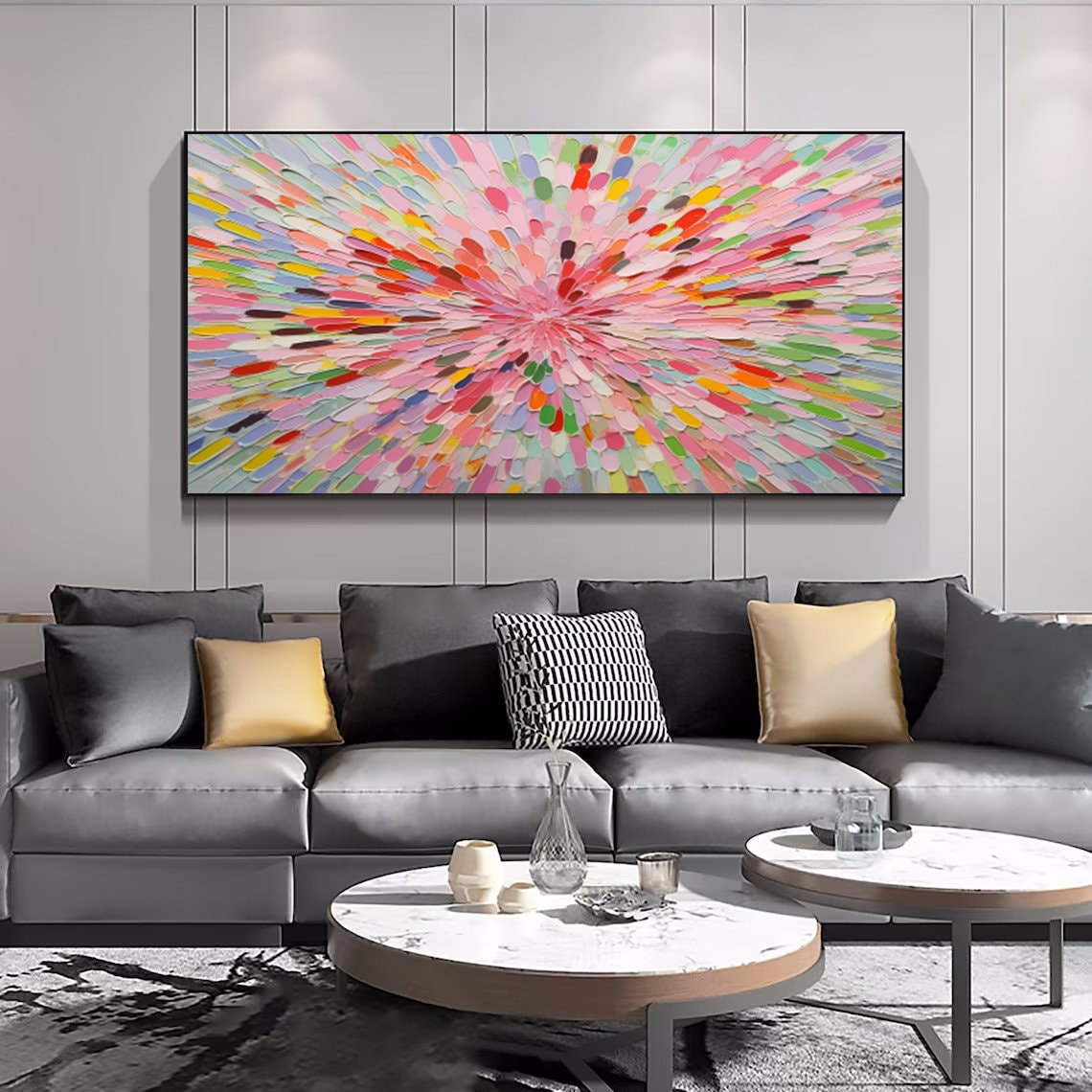 Colorful Flower Abstract Art Print, Botanical Decor - Image 3