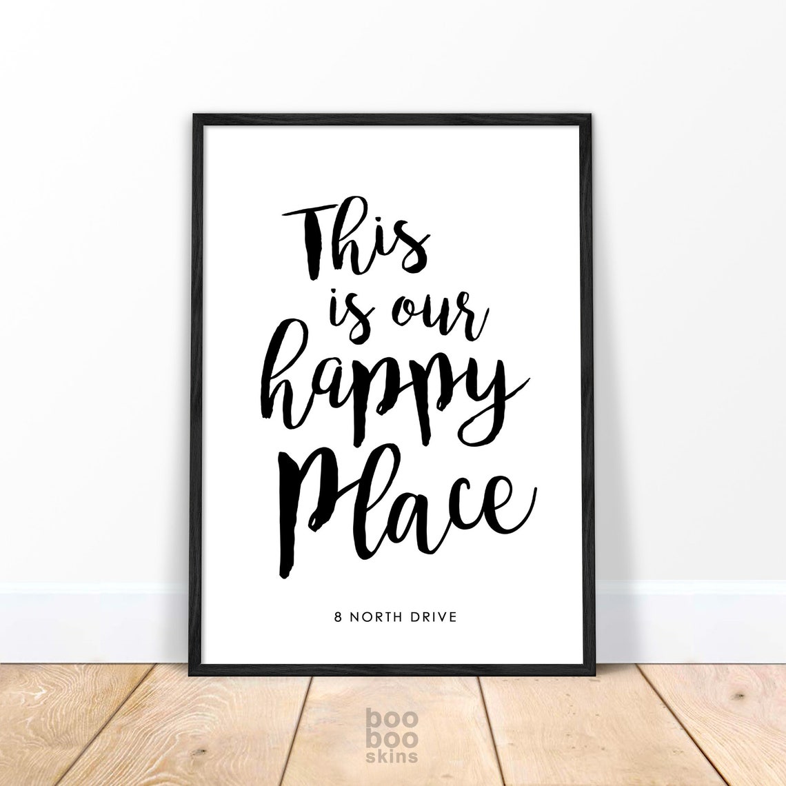 This Is Our Happy Place Quote Art Print