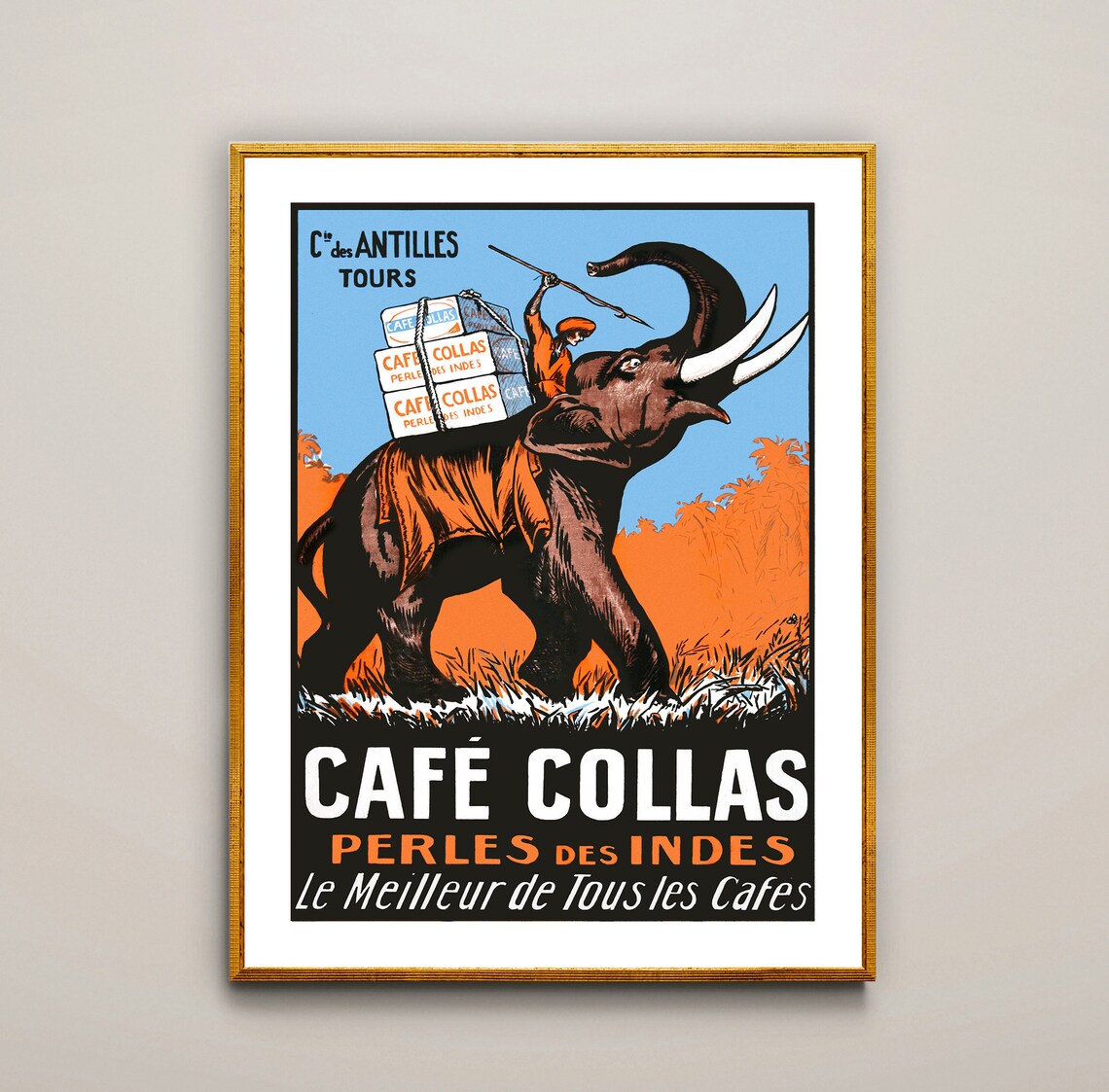 Cafe Collas Perles Des Indes Vintage Poster Print