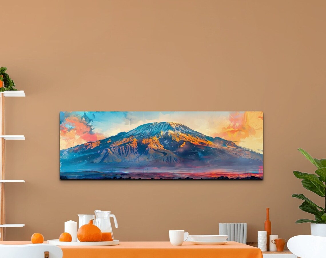 Mount Kilimanjaro Mid-Century Modern Panorama