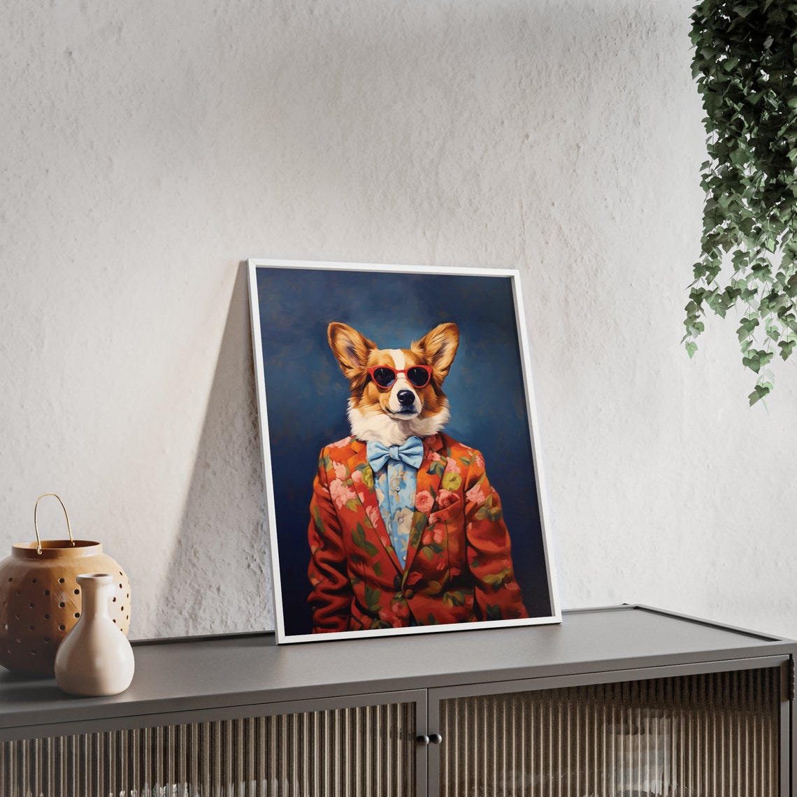 Corgi Dog Art Fashion Print Dog Portrait Fashion Art Animal Art Animal Painting Art Prints - Image 2
