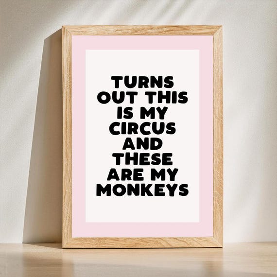 Home Office Wall Print Art Cute Decor Work Poster From