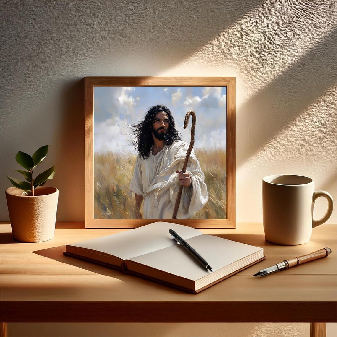 Follow Me Jesus Our Shepherd, Christian Art Print - Image 5