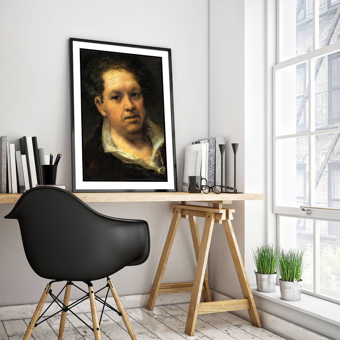 Francisco Goya Self Portrait at 69 Years 1815 Classic Poster Decor Art - Image 3