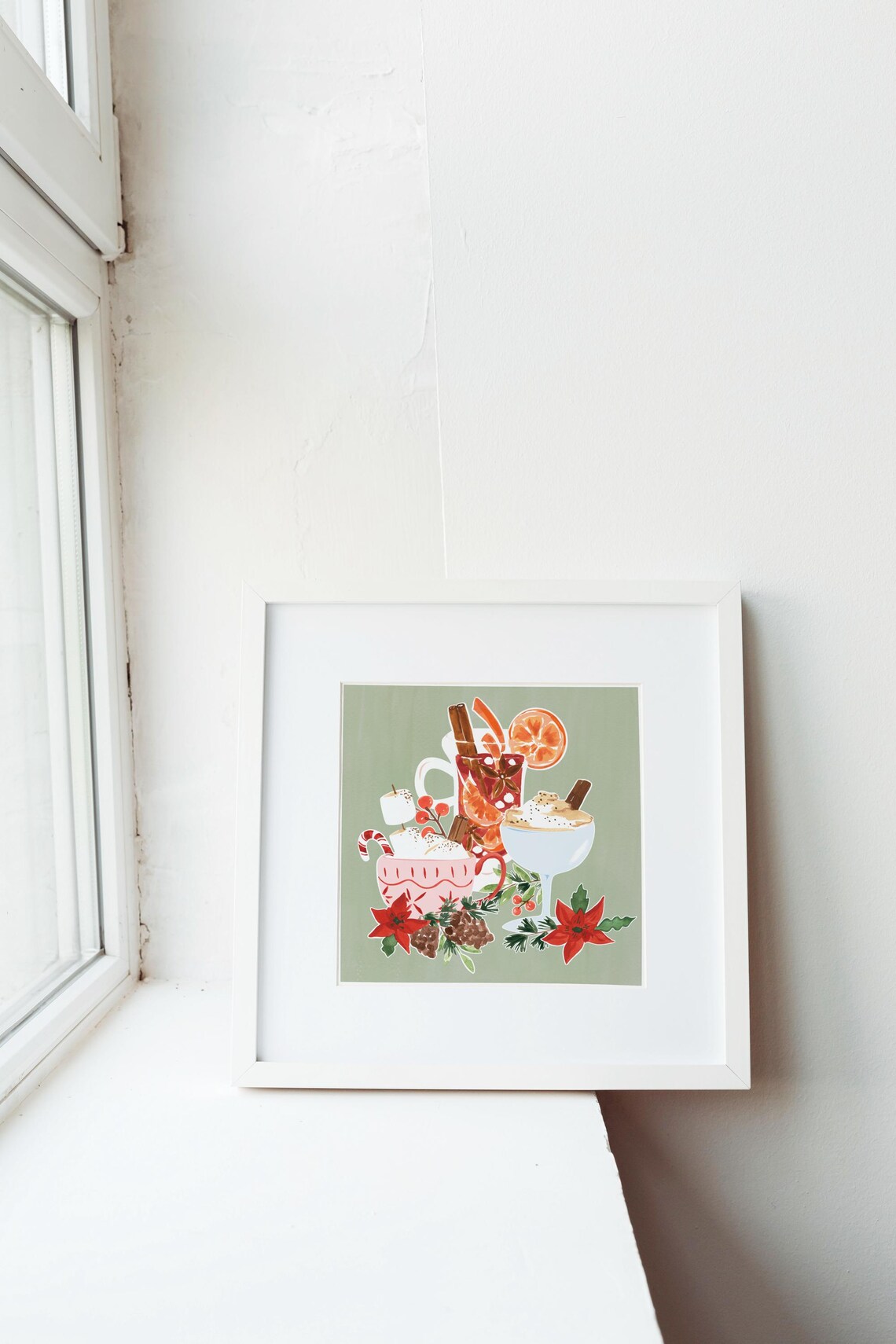 Christmas Holiday Cocktails Kitchen Art Print - Image 3