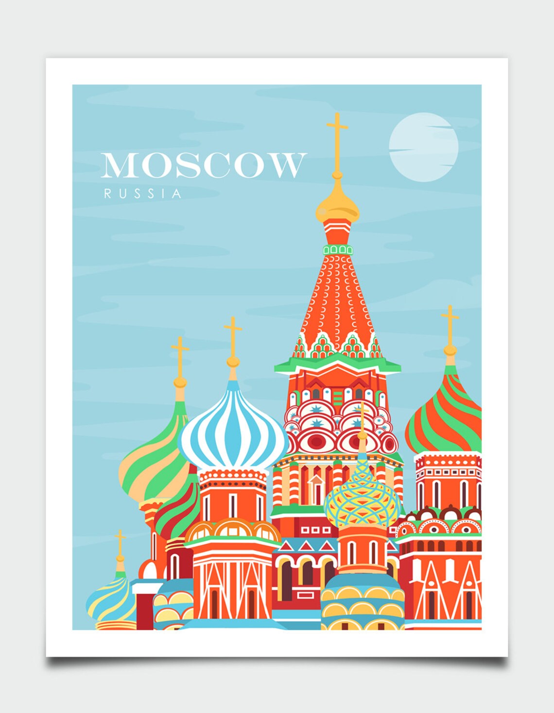 Moscow Travel Poster, Russia Travel Print - Image 2