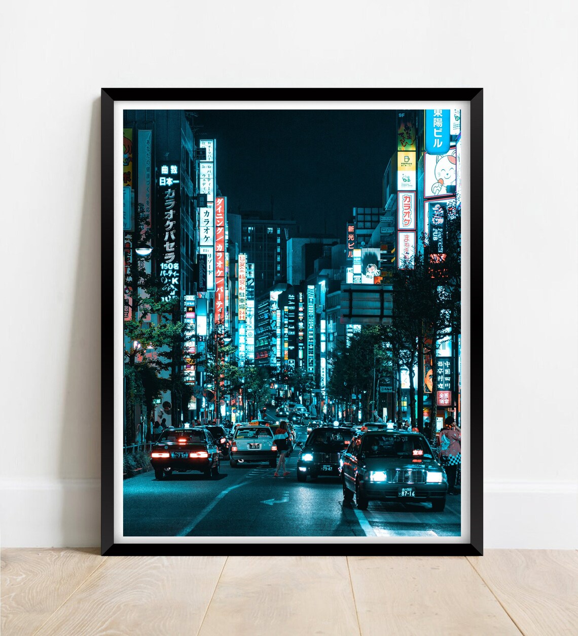 Tokyo Japan Neon Night Streets City Lights Urban Photo Poster