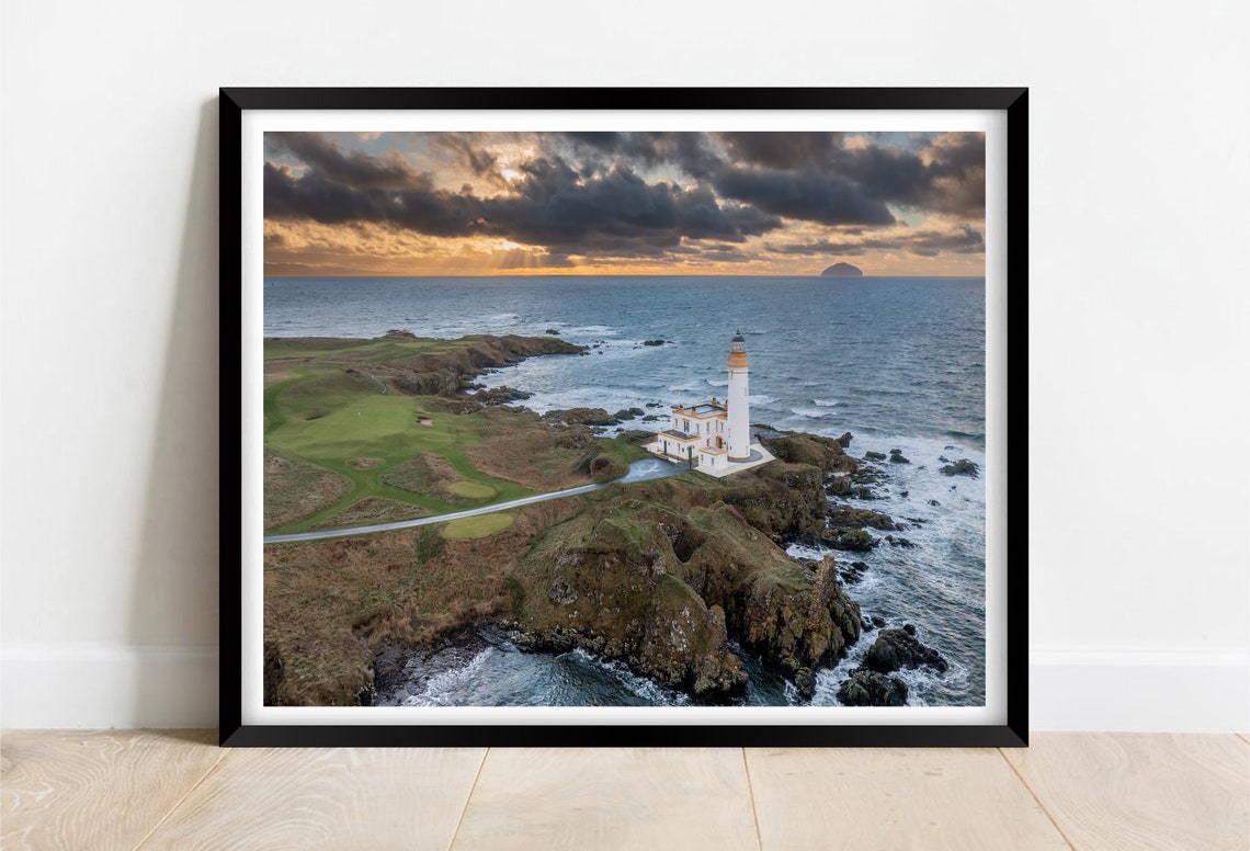 Turnberry Lighthouse South Ayrshire Scotland Sunset Coast Poster