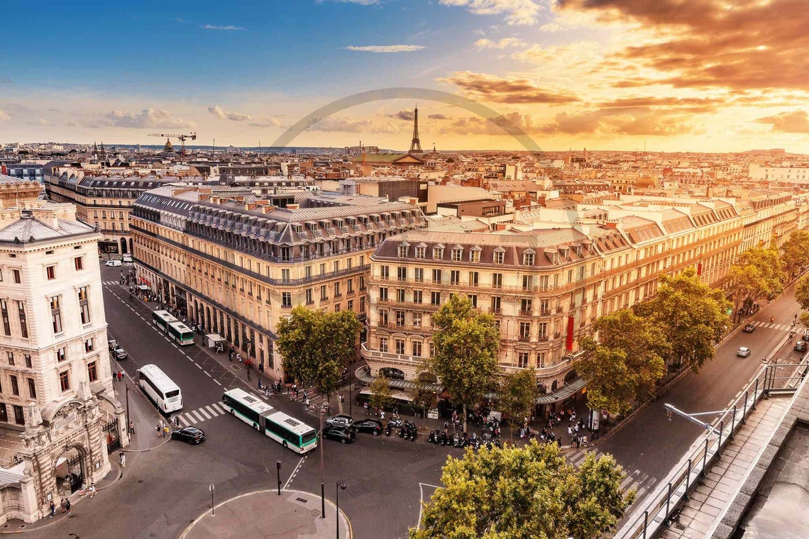 Paris France Skyline At Sunset Limited Edition Print Photography Fine Art Wall Art Exclusive Print Posters Photos French Fra - Image 3