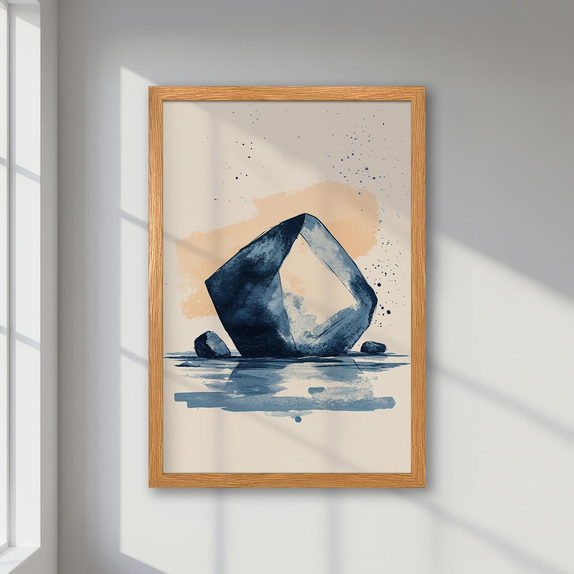 Abstract Watercolor Style Minimalist Art Print