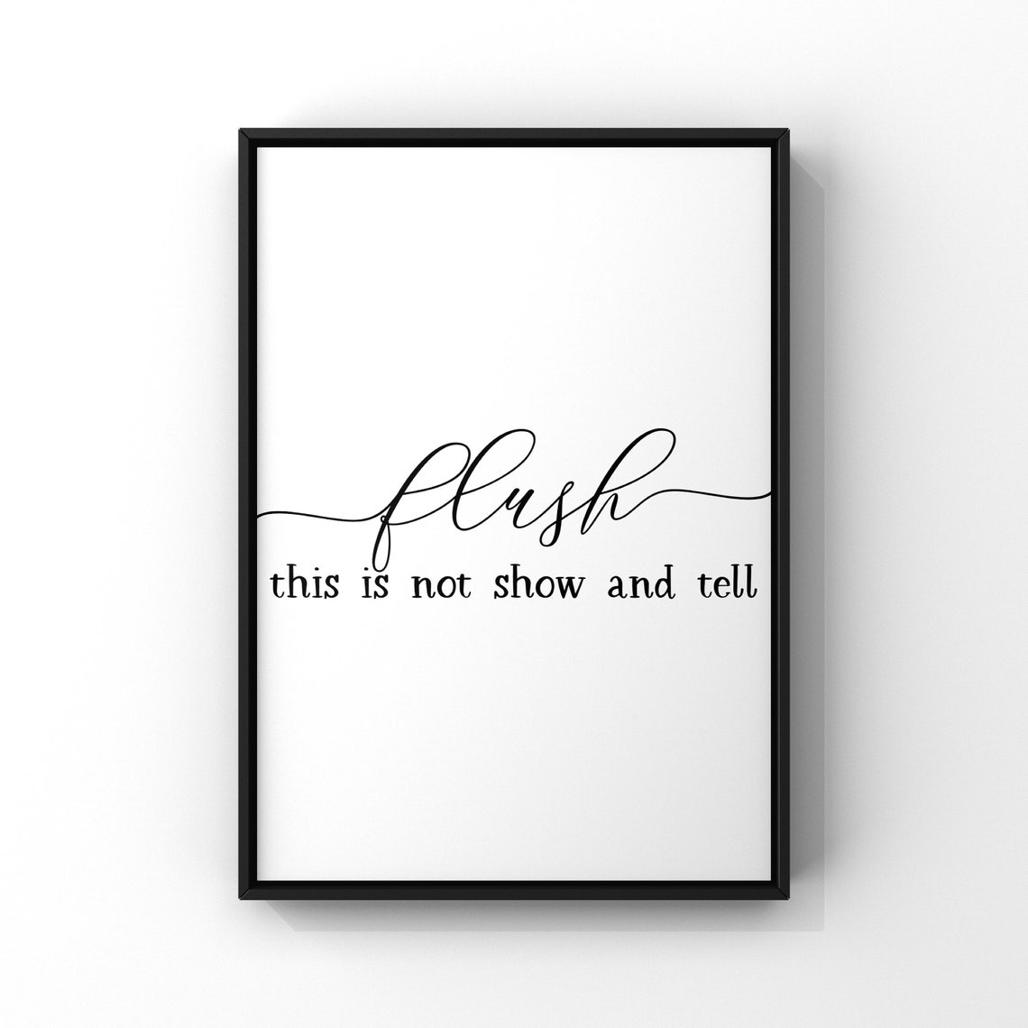 Funny Bathroom Decor Rules Poster