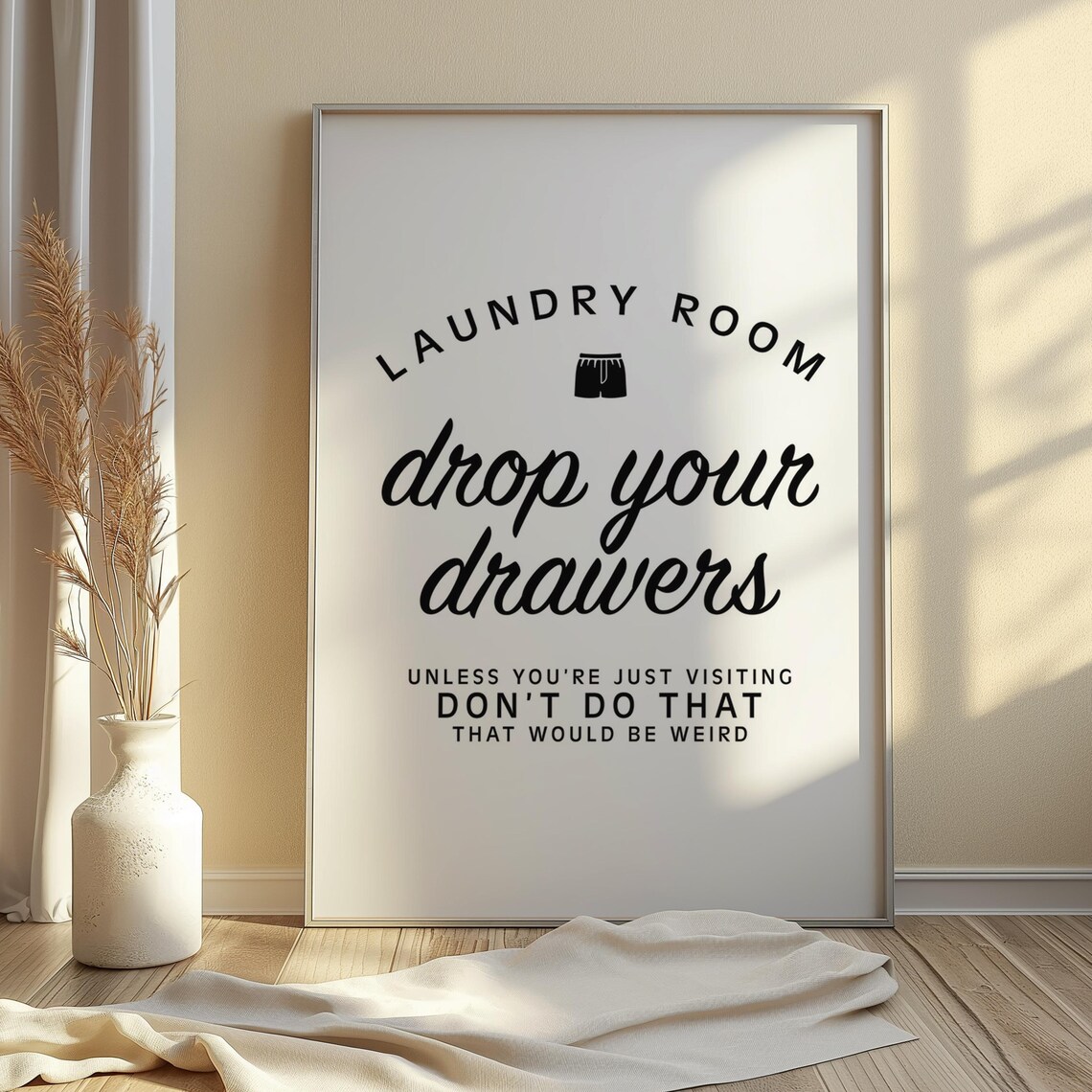 Laundry Wall Art Poster for Utility Room Decor