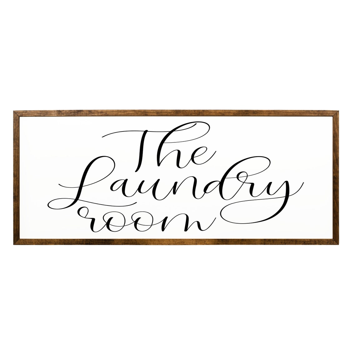 The Laundry Room Calligraphy Farmhouse Wall Sign Decor Poster - Image 2