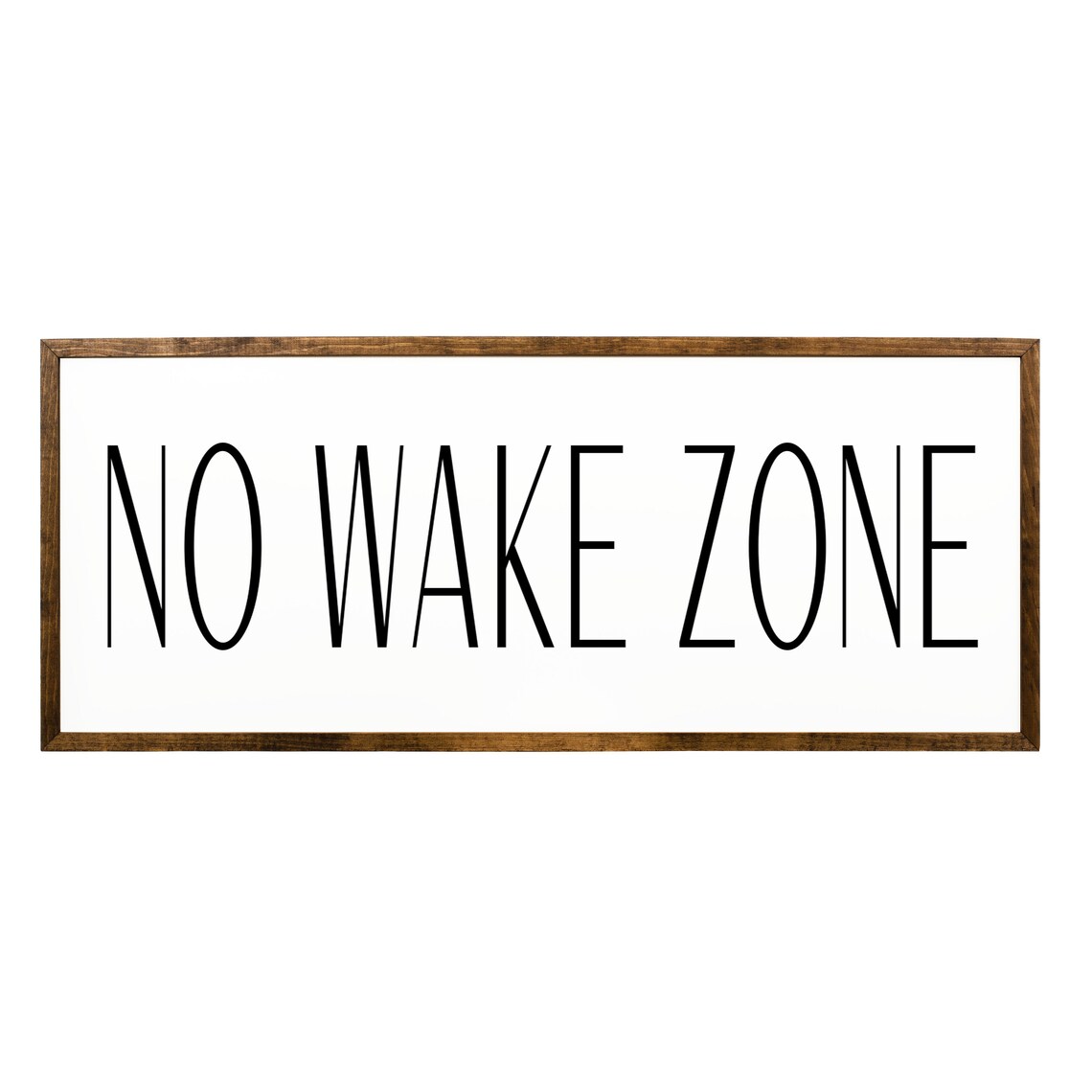 No Wake Zone Sign, Rustic Lake House Art Print - Image 2