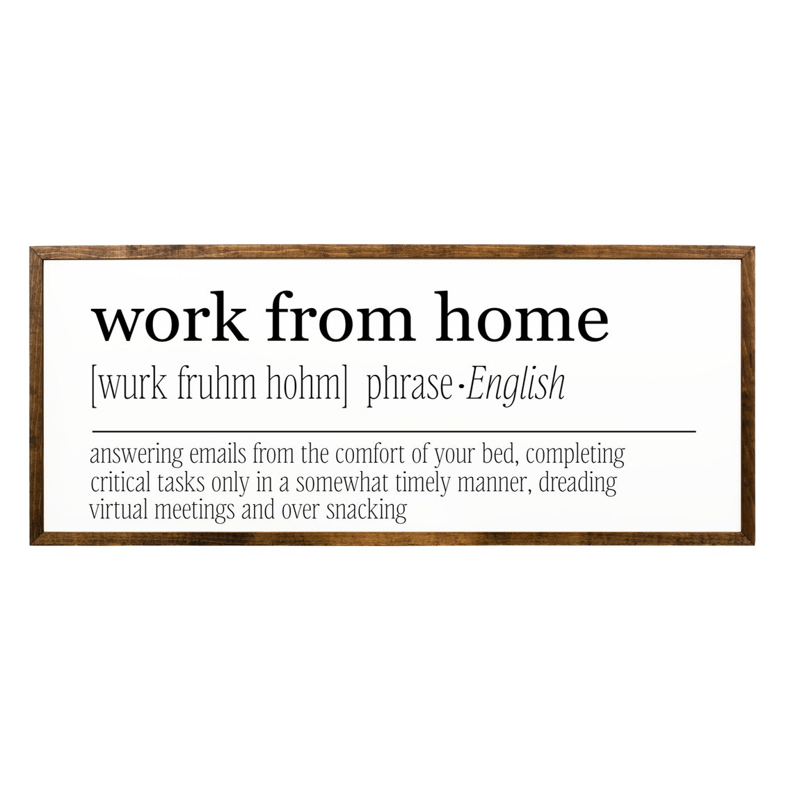 Work From Home Definition Home Office Decor Home Office Wall Art Funny Home Office Decor Gifr For Programer Gift For Designer - Image 2