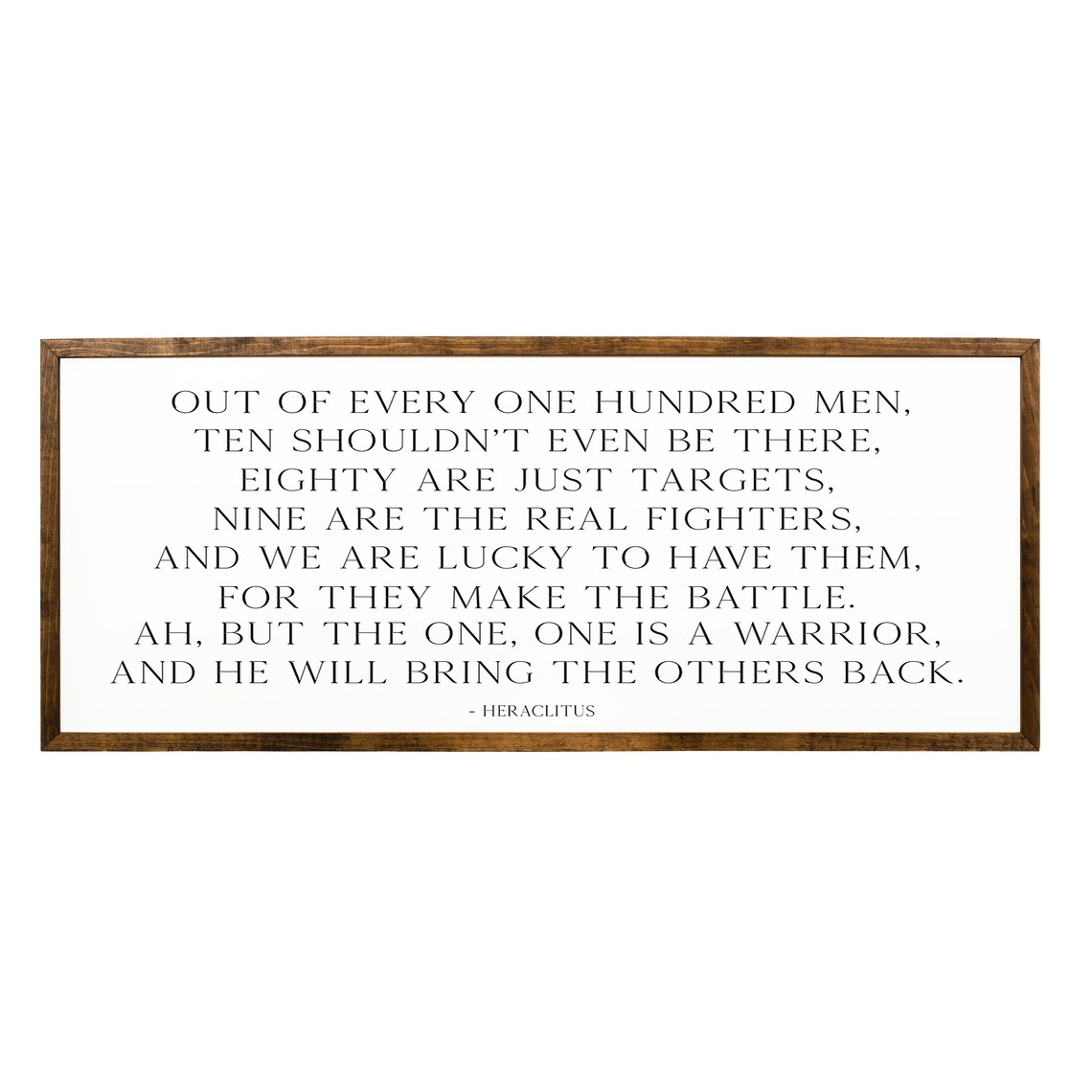 Heraclitus Quote, Rustic Farmhouse Wall Art Print - Image 2