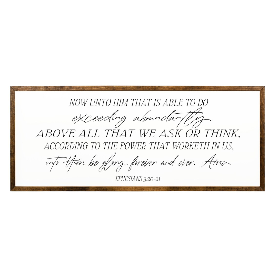 Now Unto Him Scripture Wall Art, Ephesians 3:20-21 - Image 2
