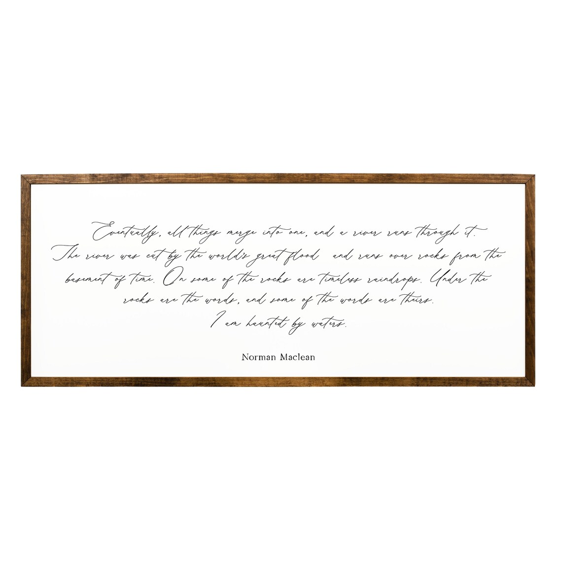 A River Runs Through It Quote Sign, Fly Fishing Art - Image 2