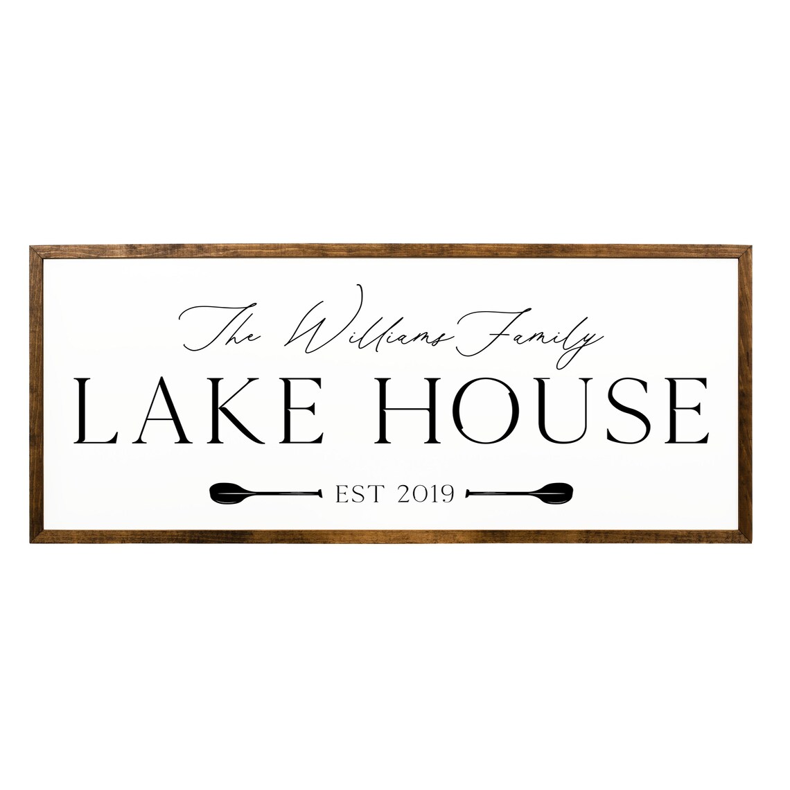 Lake House Family Personalized Sign, Lake Life Art Print - Image 2