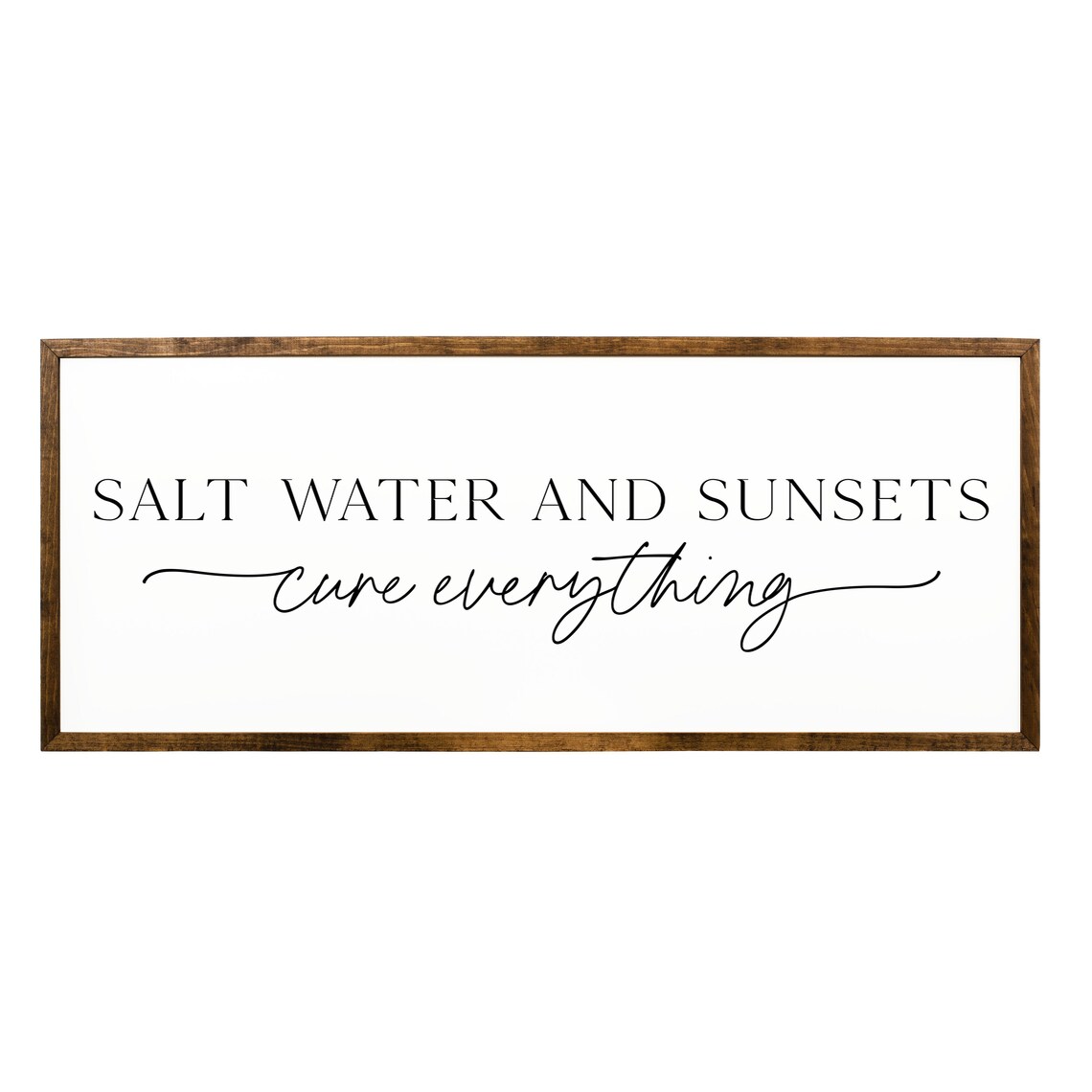 Salt Water And Sunsets Coastal Beach House Art Print - Image 2
