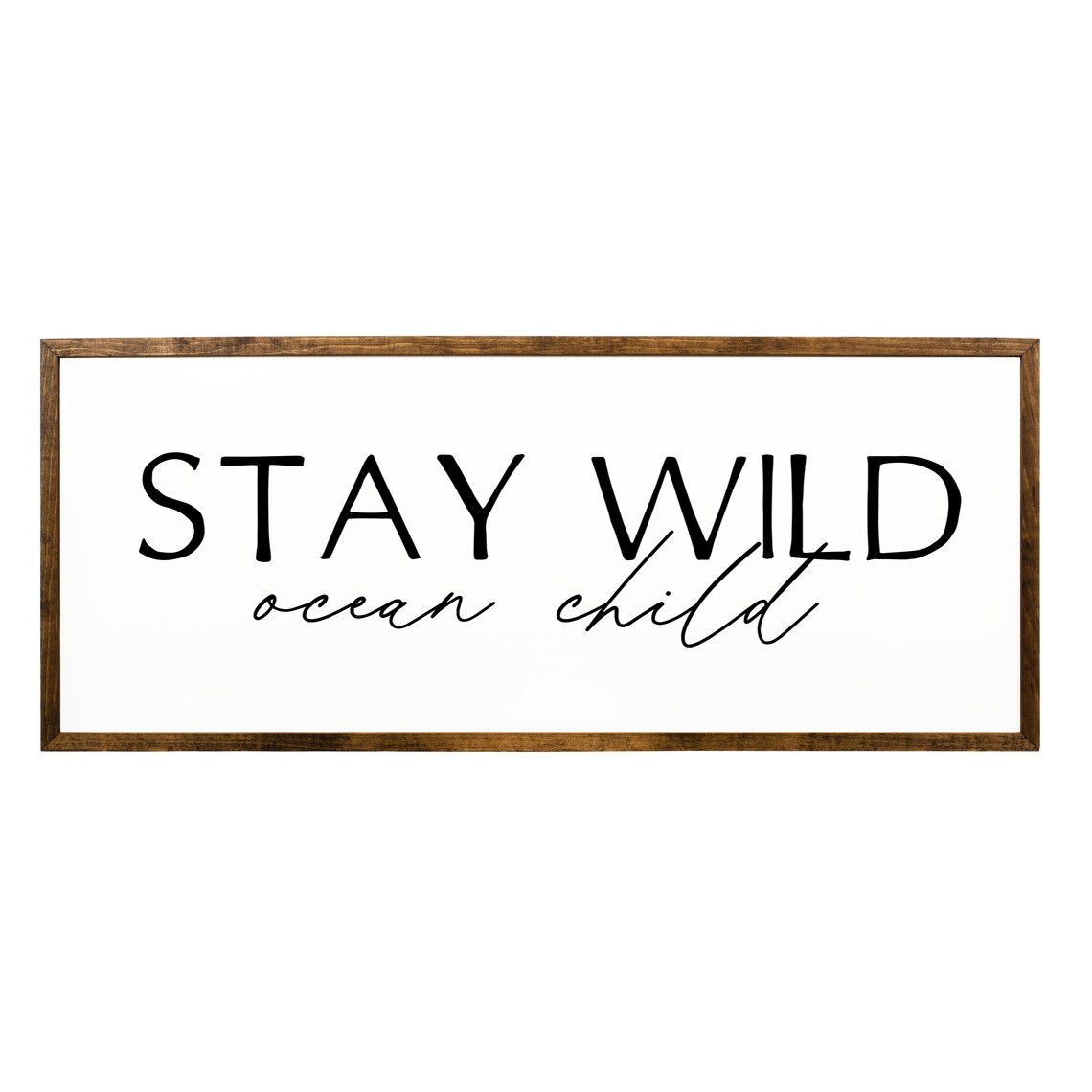 Stay Wild Ocean Child Coastal Surf Wall Art Print - Image 2