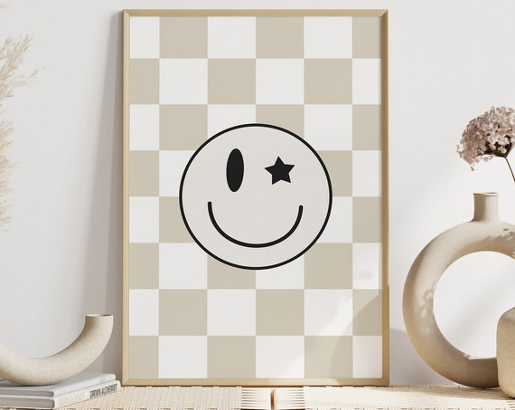 Checkerboard Print Nursery Checkered Poster