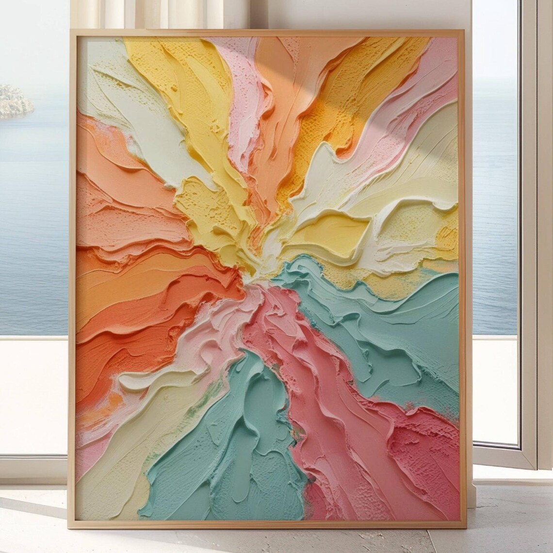Vibrant Abstract Art Print, Contemporary Home Decor - Image 4