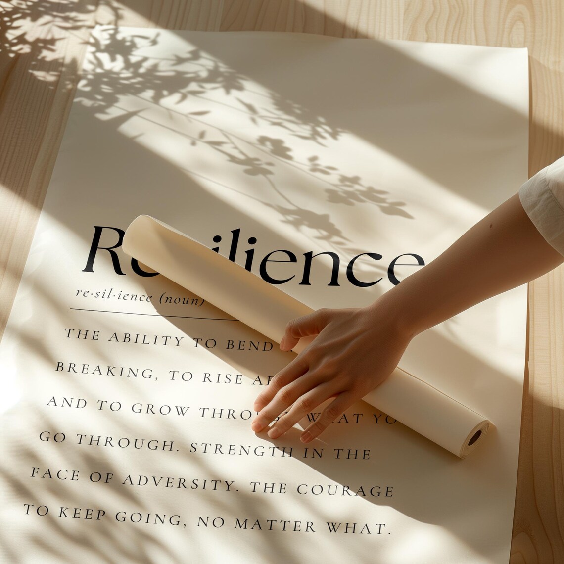 Resilience Definition Art, Inspirational Quote - Image 2