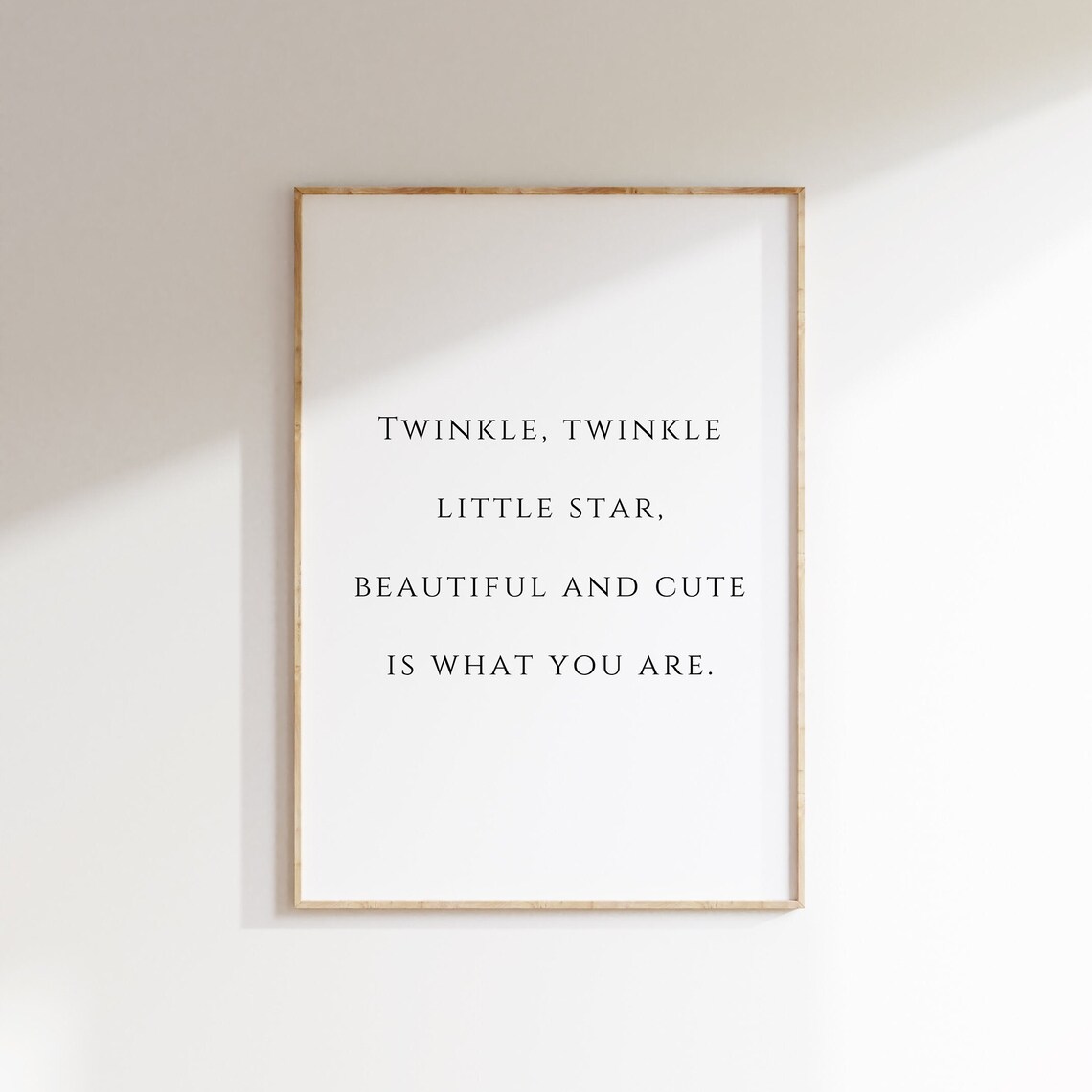 Twinkle Twinkle Little Star Minimal Nursery Quote - Image 3