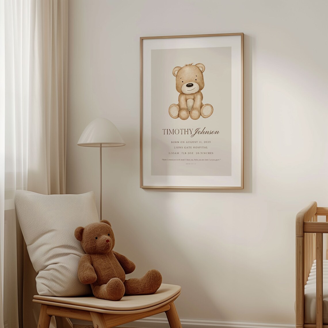 Personalized Christian Baby Prints, Bible Verse - Image 3
