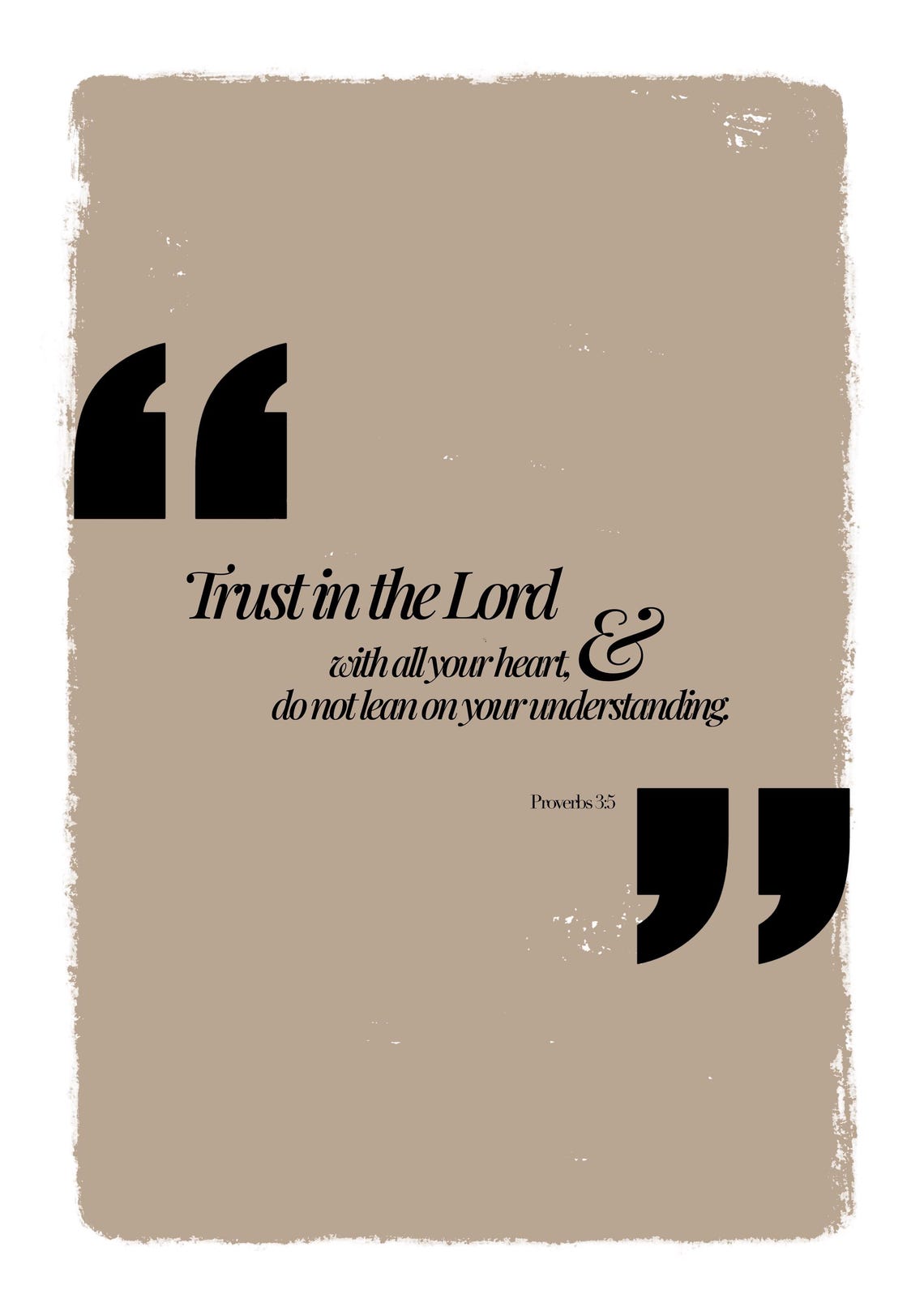 Trust In The Lord With All Your Heart Bible Verse Wall Art Typography Affirmation Poster Christian Quote Design Scripture Jesus Prints - Image 2