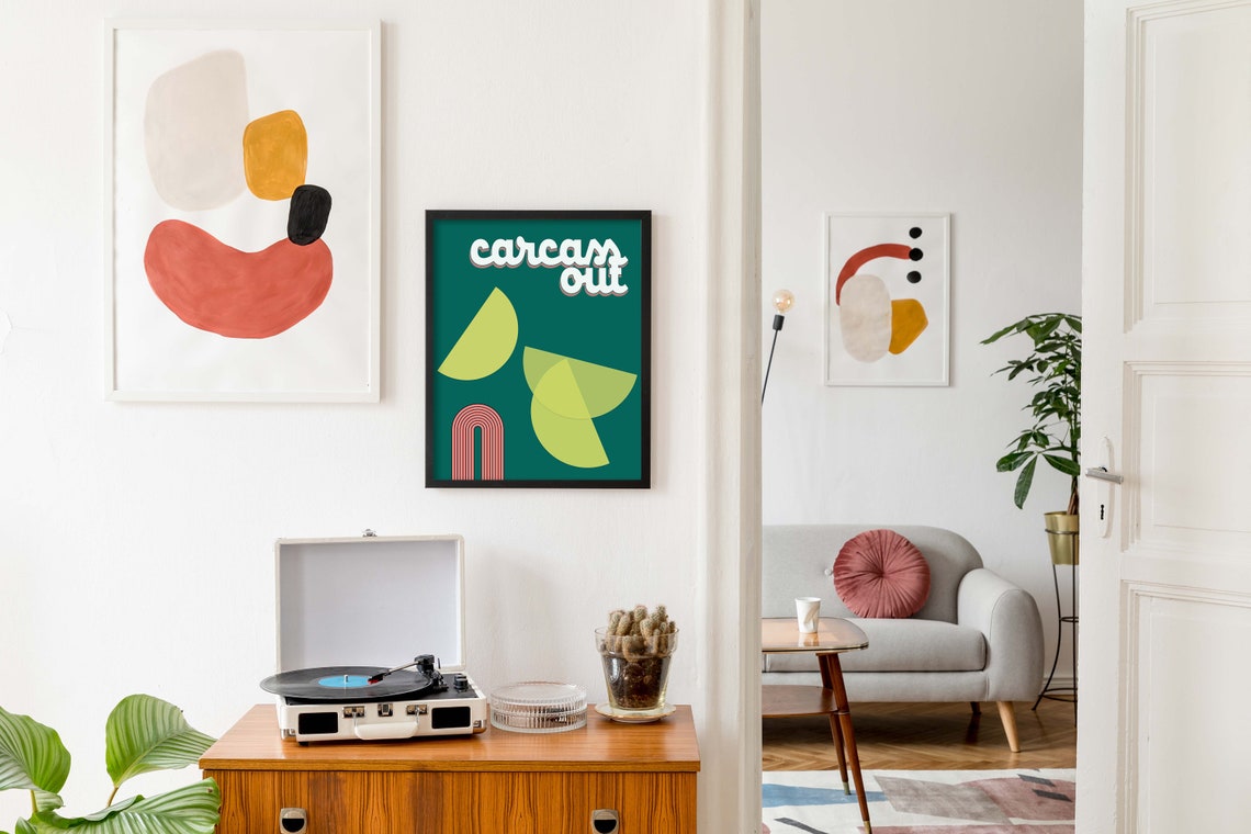 Carcass Out Retro Green Lemon Lime Citrus Funky Kitchen Decor Poster - Image 2
