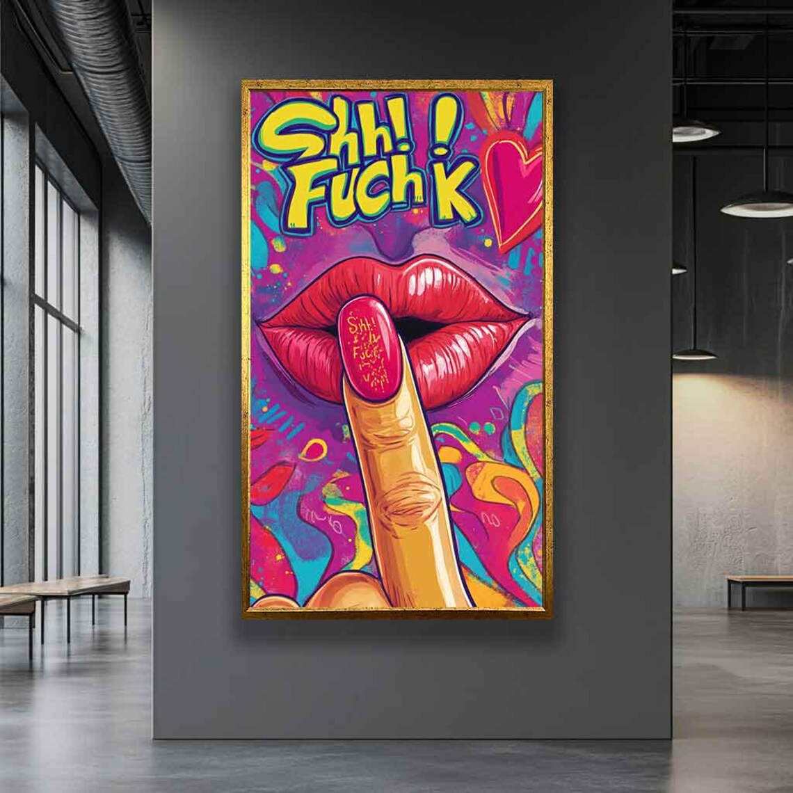 Middle Finger Hands Pop Art, Graffiti Poster - Image 5