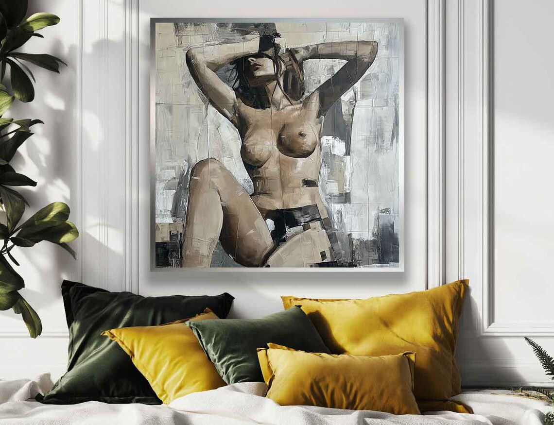 Sensual Nude Woman Bedroom Wall Art Poster Print - Image 4