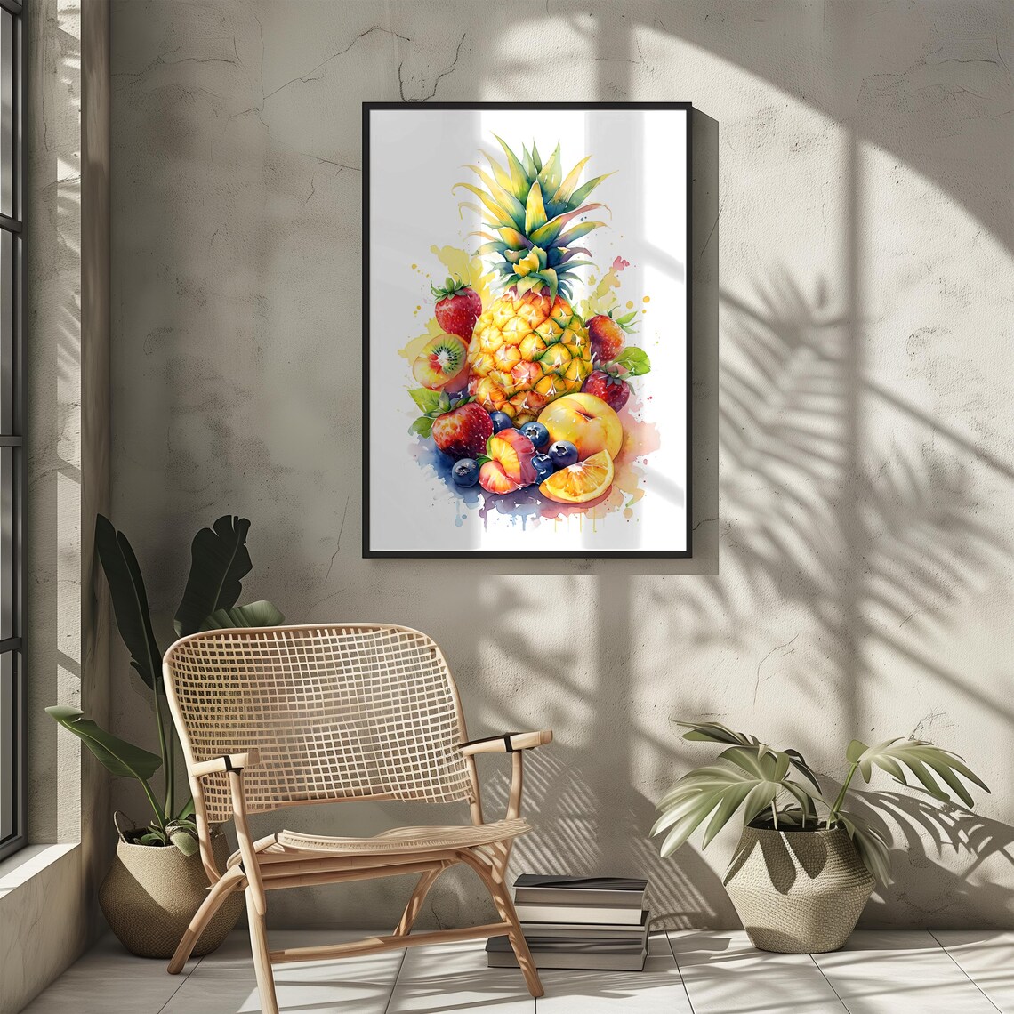 Fruit Mix Art Print, Kitchen Dining Room Decor - Image 2