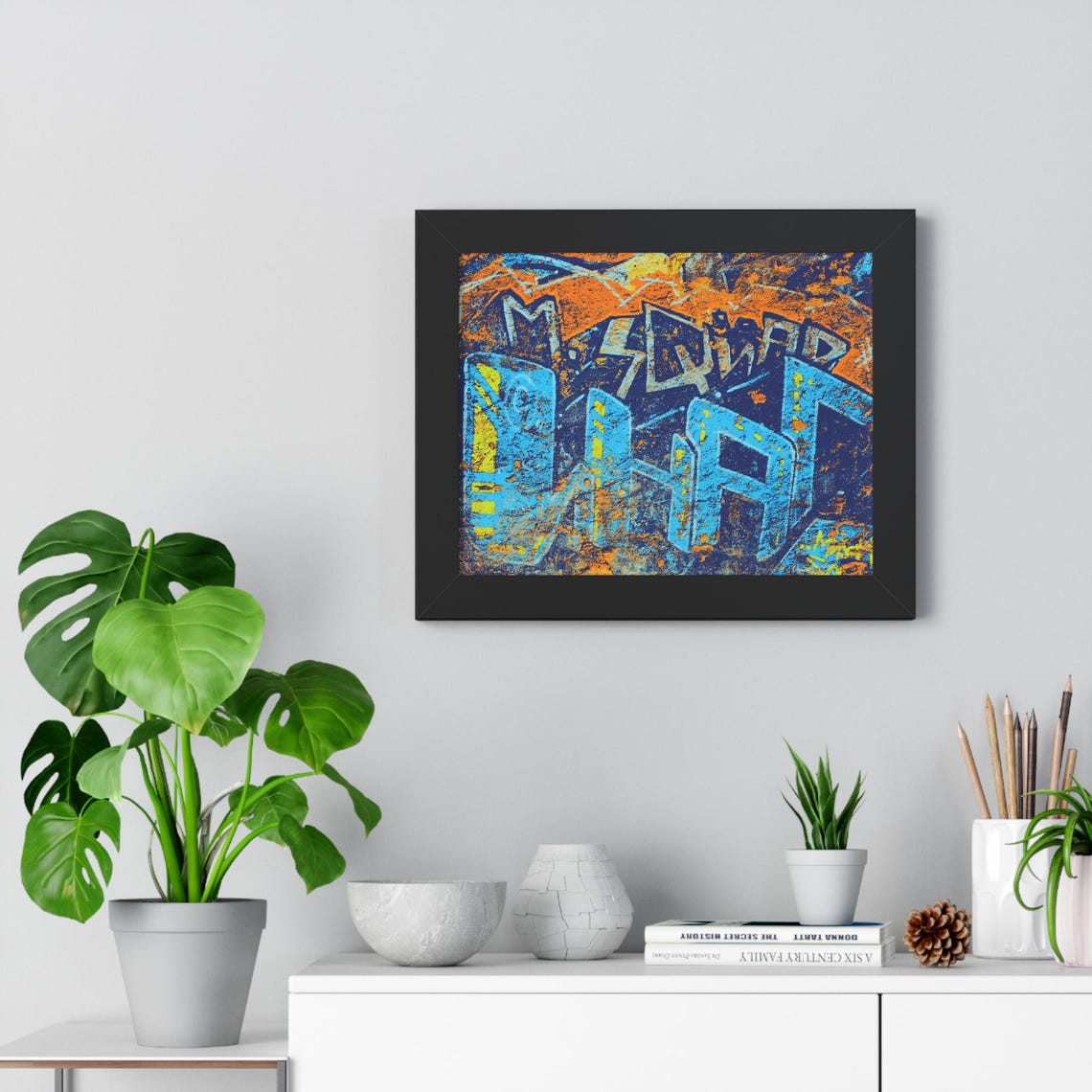 Urban Vibe Framed Poster Graffiti Art Wall Decor Hippy Wall Art Bold Colorful Print Cool Gift For Art Lovers Hip Hop Culture Gift - Image 4