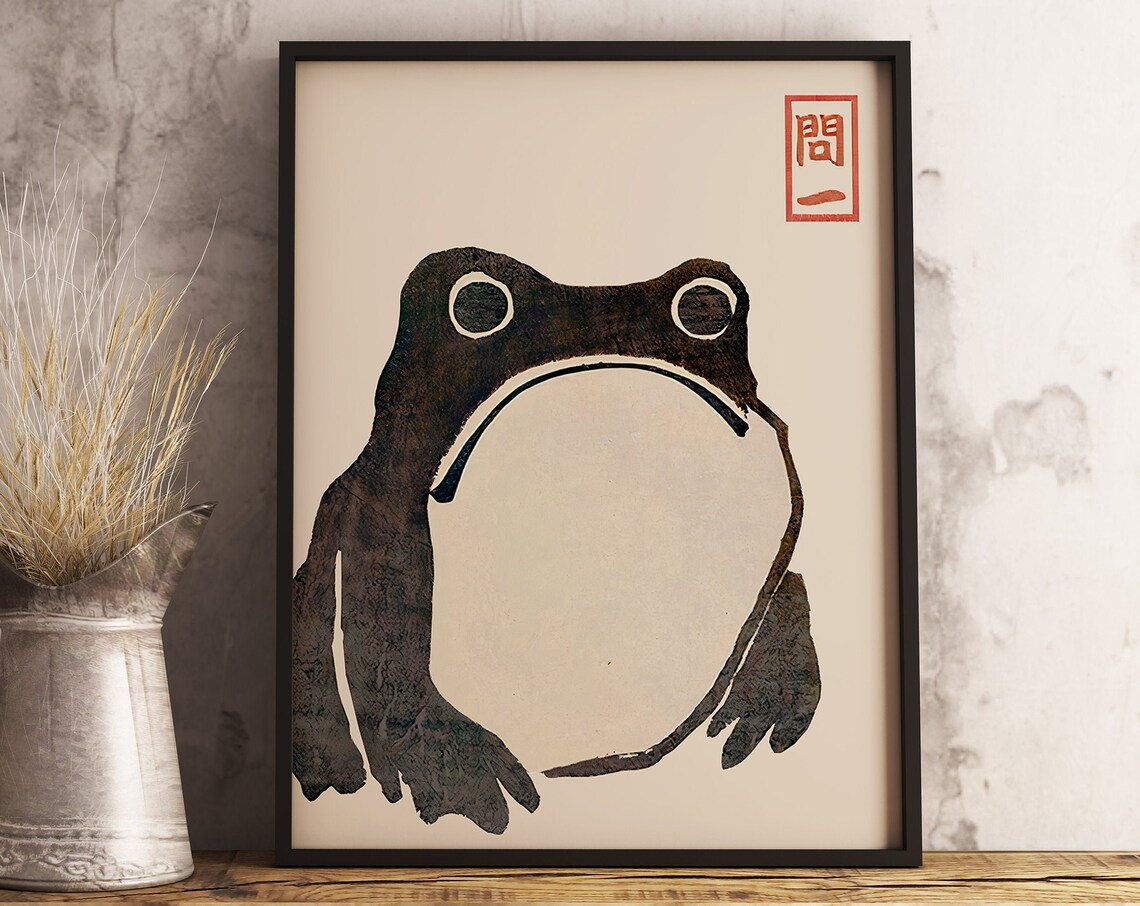 Matsumoto Hoji Japanese Frog Poster Print - Image 3