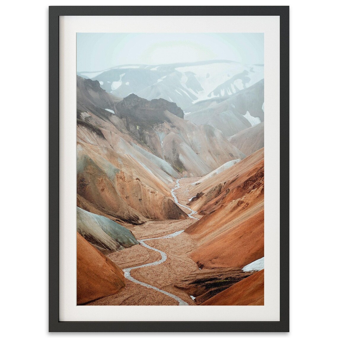 Iceland Abstract Mountain Art Print, Fine Art