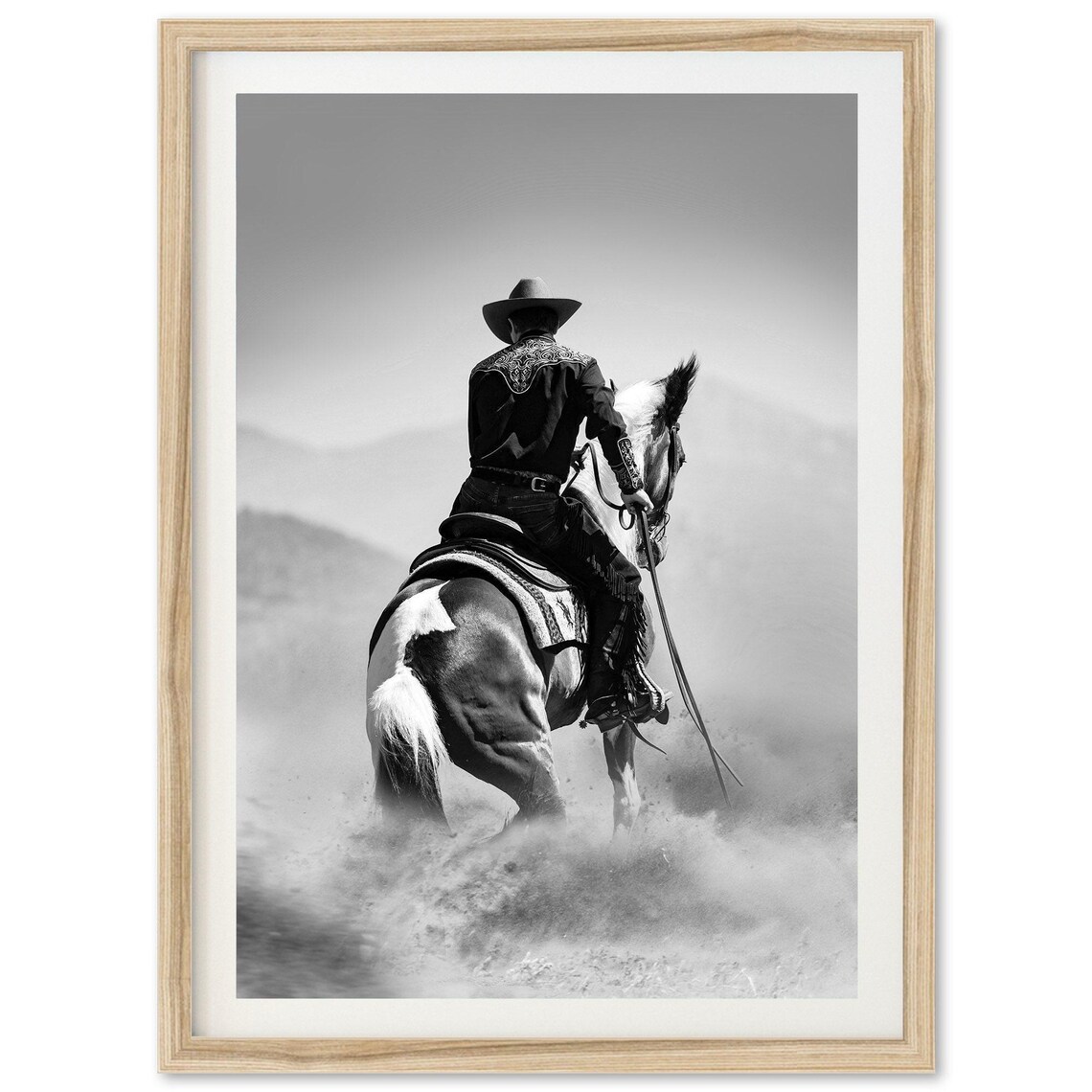 Cowboy Western Print, Southwest Desert Art Print