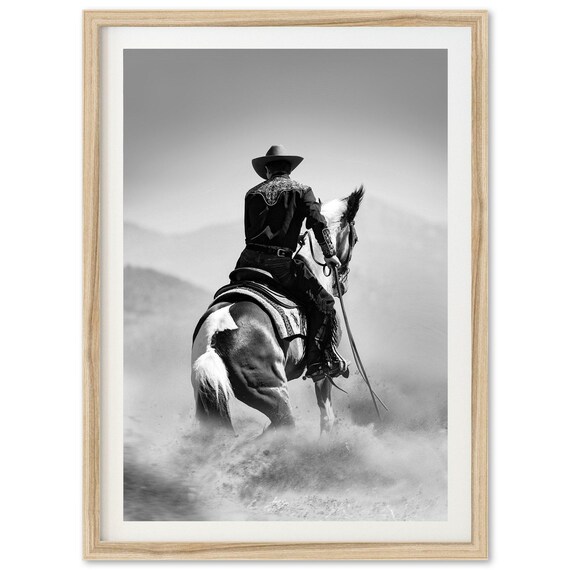 Cowboy Western Print, Southwest Desert Art Print