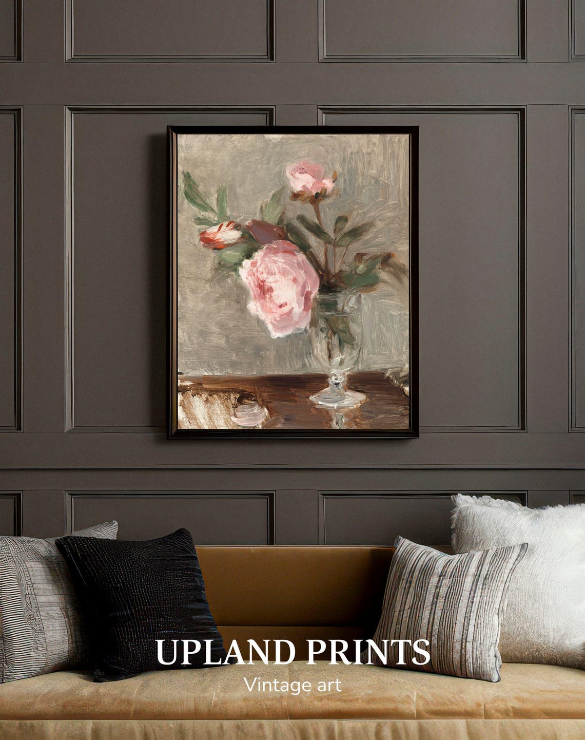 Antique Roses Painting Flowers Vintage Wall Art Rose Flower Abstract Floral Painting Vintage Floral Nursery Art Girl 110 - Image 3
