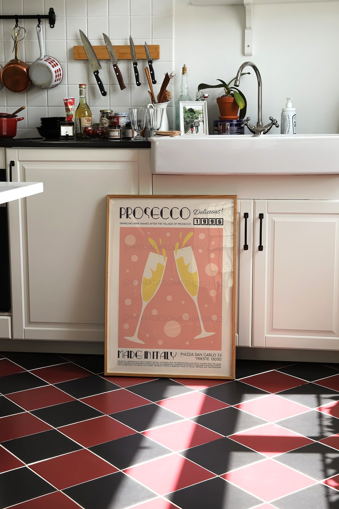 Prosecco Print, French Retro Mid-Century Poster - Image 3