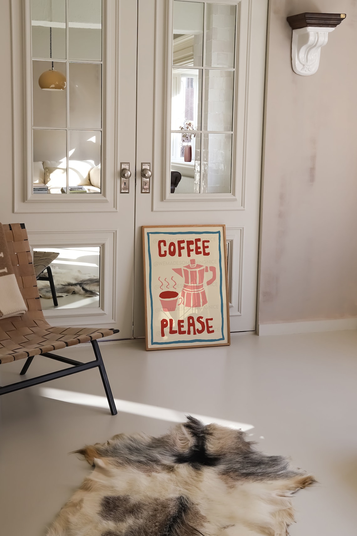 Coffee Kitchen Bar Cart Retro Wall Art Poster - Image 2
