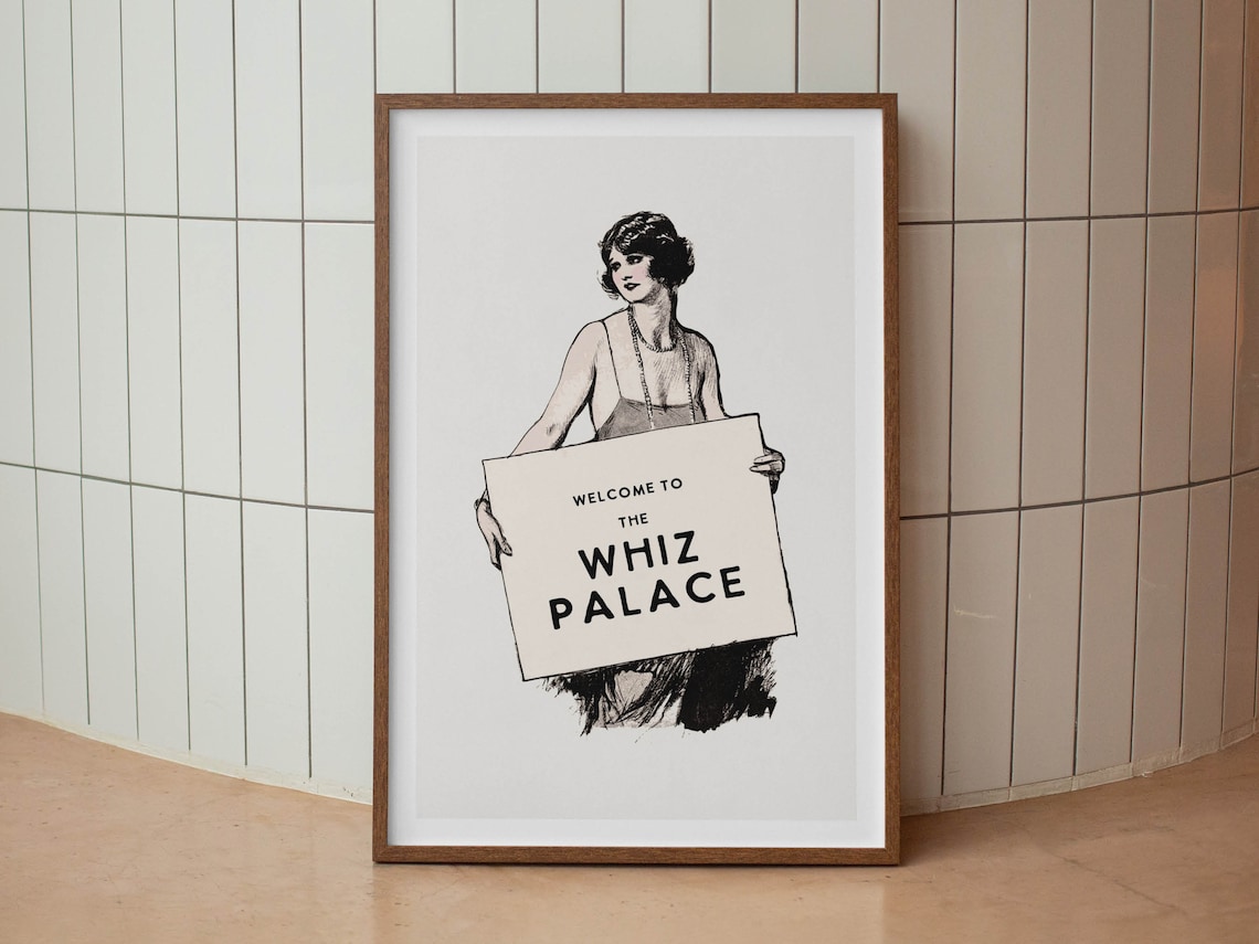 Whiz Palace Bathroom Humor Poster Print - Image 2