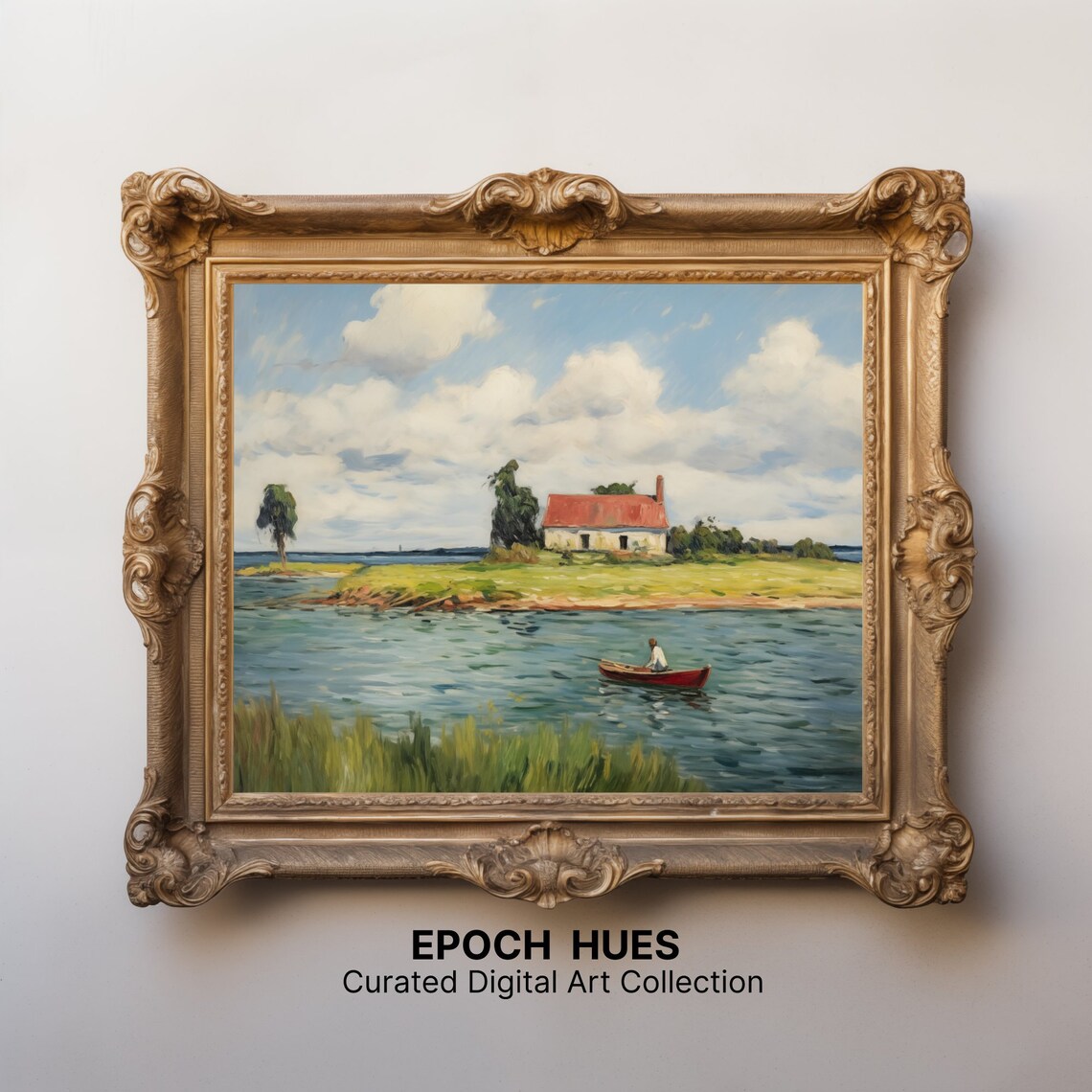 Coastal Landscape, Rustic Seaside House With Boat - Image 2