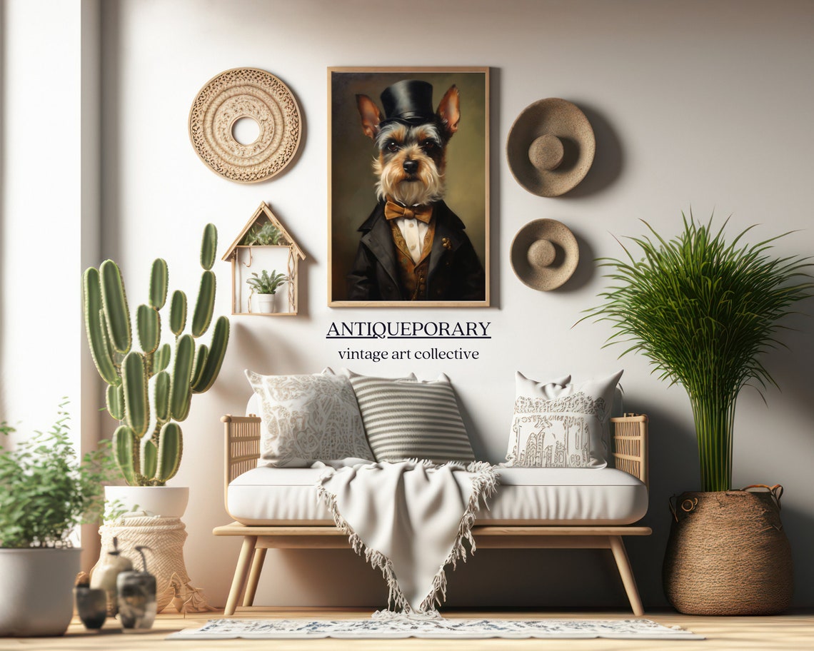 Victorian Animal Portrait Dressed Animal Print Royal Dog Poster Pet Portrait Painting Renaissance Animal Portraits Vintage Inspired Art - Image 3