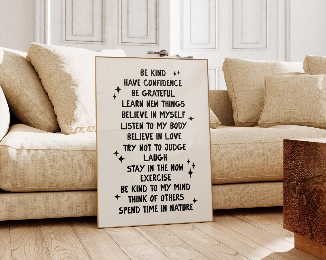 Positivity Typography To-Do List, Affirmation Poster - Image 2
