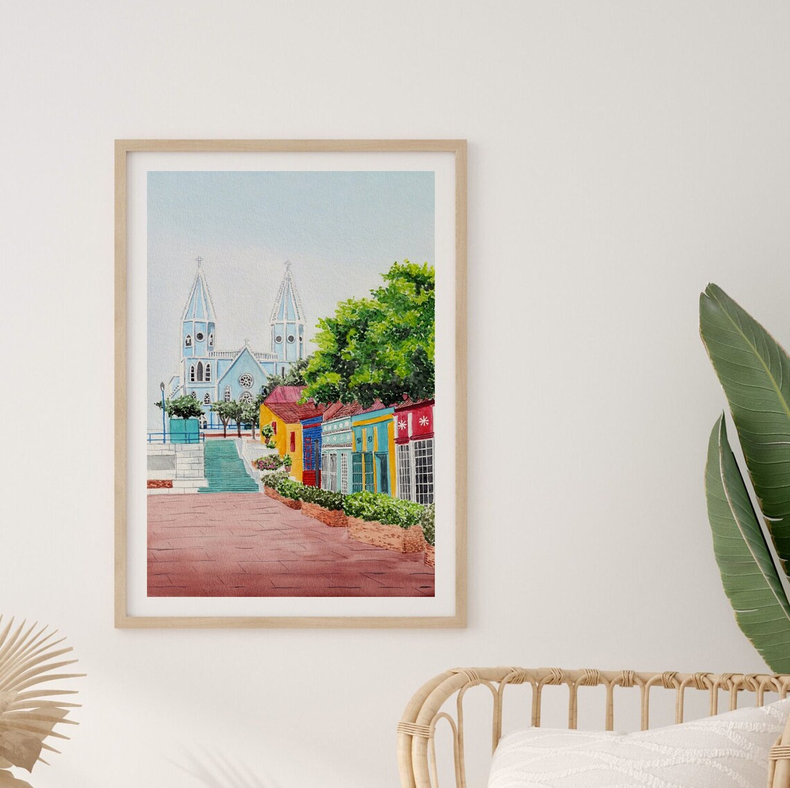 Maracaibo Watercolor Travel Poster, Venezuela Cityscape - Image 2