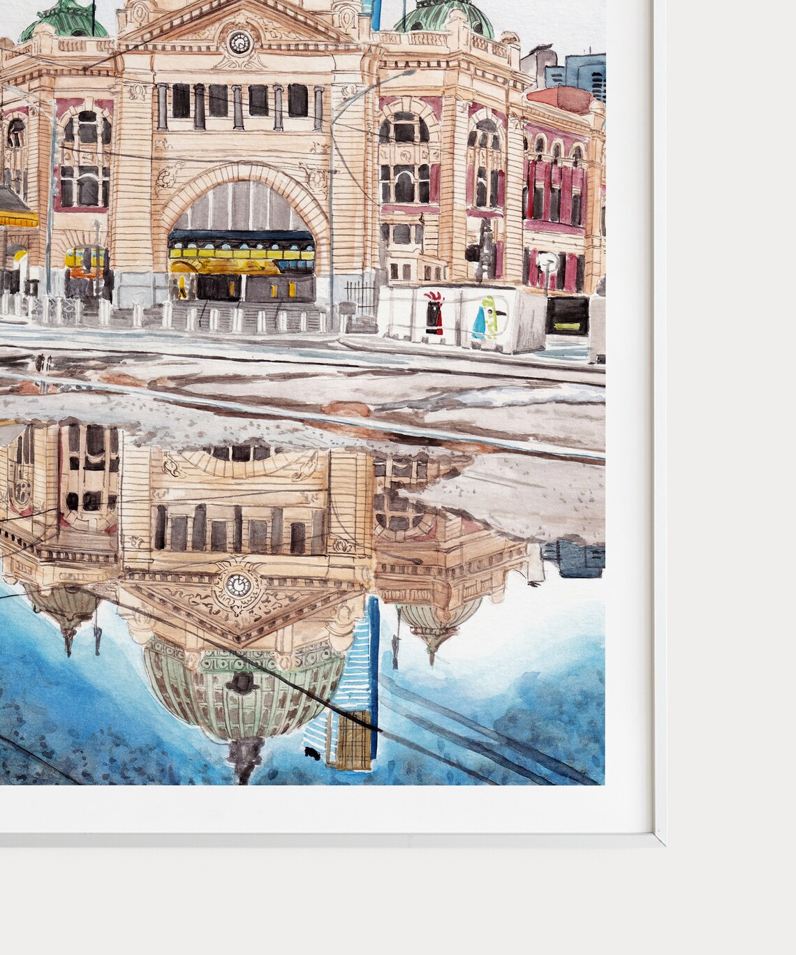 Melbourne Cityscape Travel Poster, Australia - Image 3