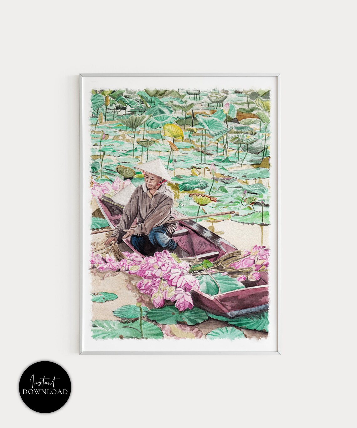 Vietnam Art Print, Asian Landscape Poster